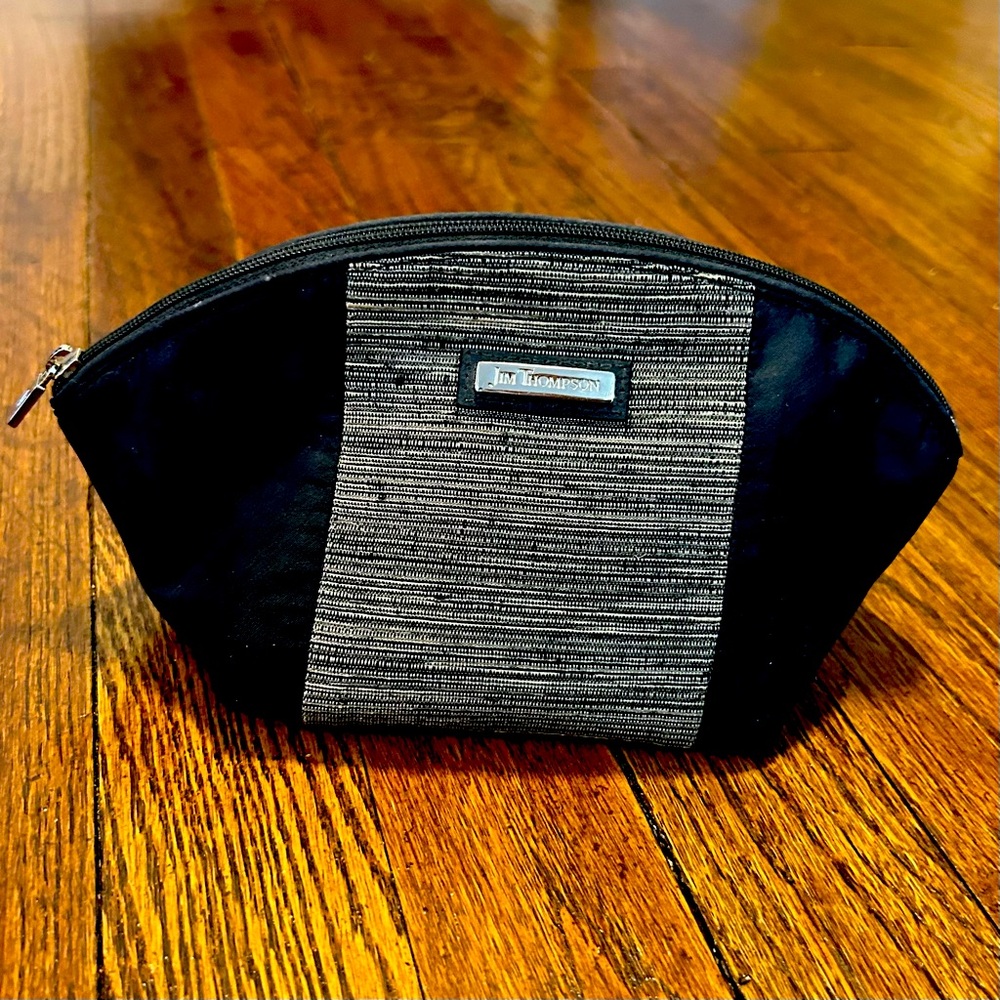 Jim Thompson Black & Gray Cosmetic Bag